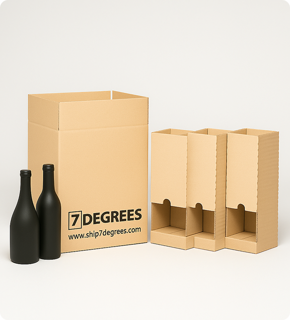 6-Bottle Box with BottleLock™ Insert